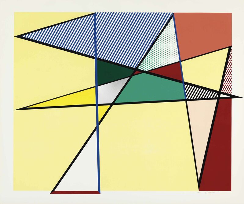 Roy Lichtenstein, ‘Imperfect 67 x 79 7/8", from Imperfect Series’, 1988, Print, Woodcut, screenprint, and collage in colors, on Supra 100 paper, Christie's