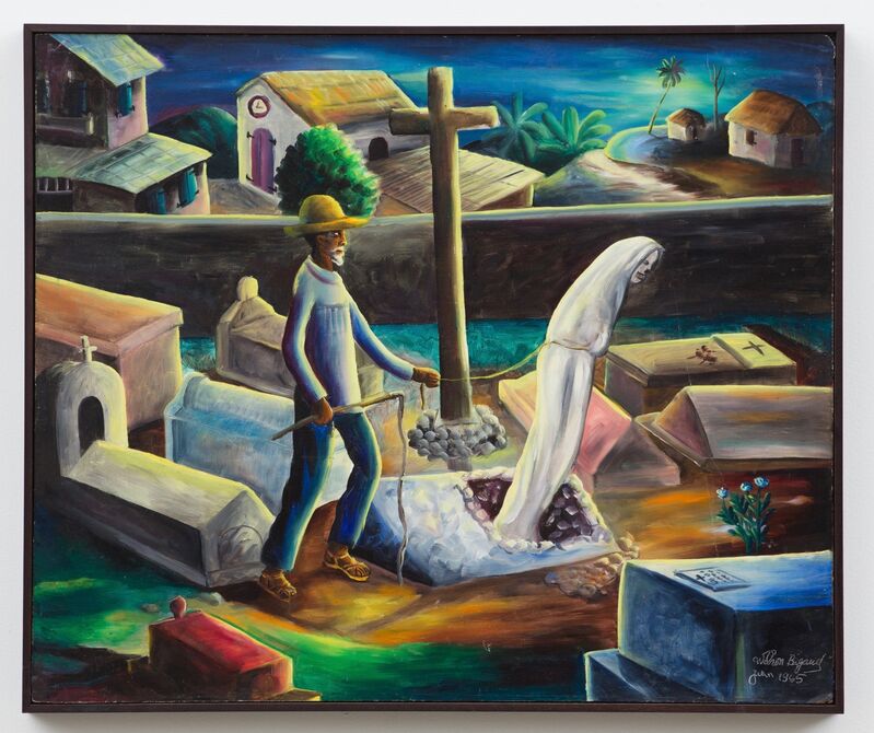 Wilson Bigaud, ‘Zombi ’, ca. 1965, Oil on masonite, ZQ Art Gallery