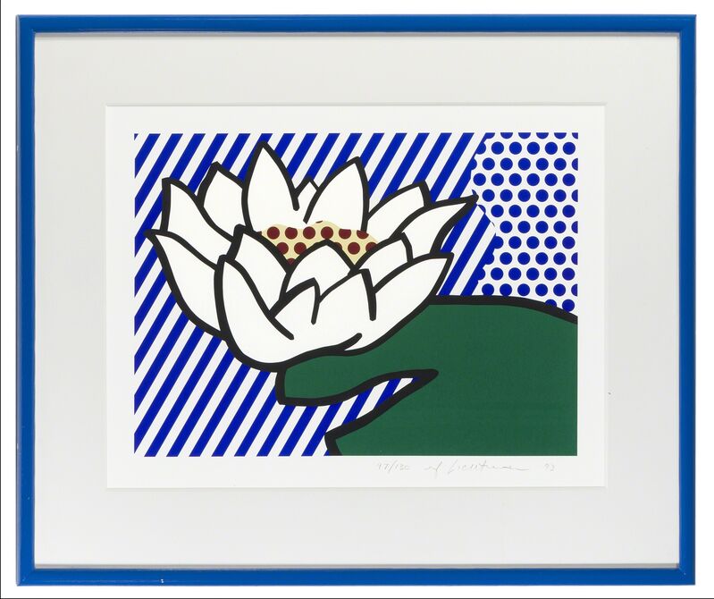 Roy Lichtenstein, ‘Water Lily’, 1993, Print, Color screenprint on Lana Royale paper; Gemini G.E.L., Los Angeles, pub., John Moran Auctioneers