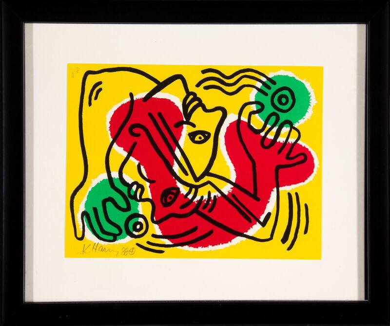 Keith Haring, ‘Untitled (United Nations '88)’, 1988, Print, Lithograph in colors on Arches paper, Heritage Auctions