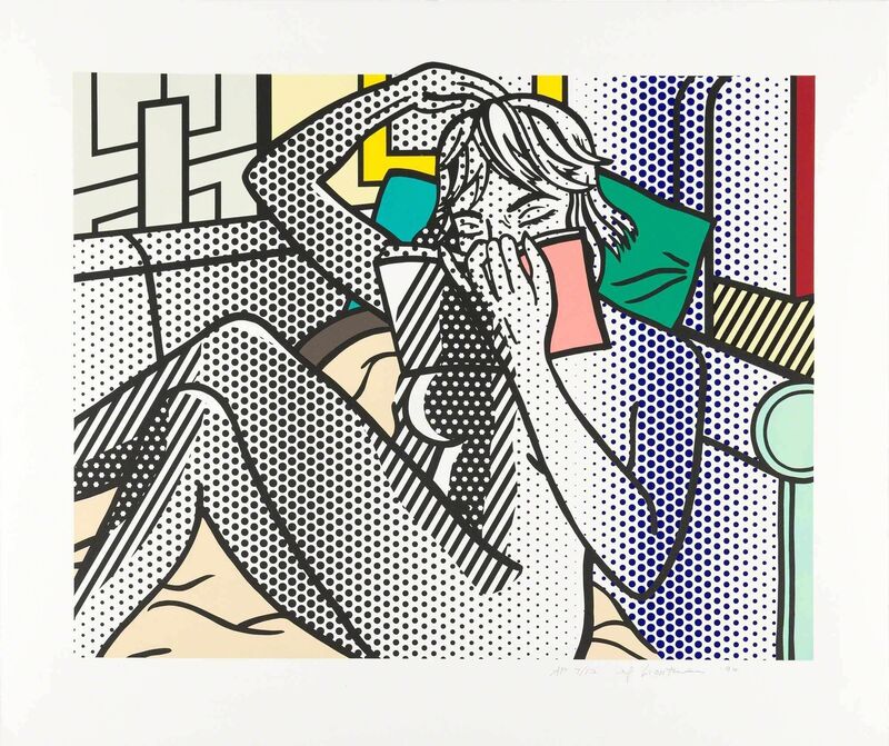 Roy Lichtenstein, ‘NUDE READING (CORLETT 288)’, 1994, Print, Color relief print, Doyle