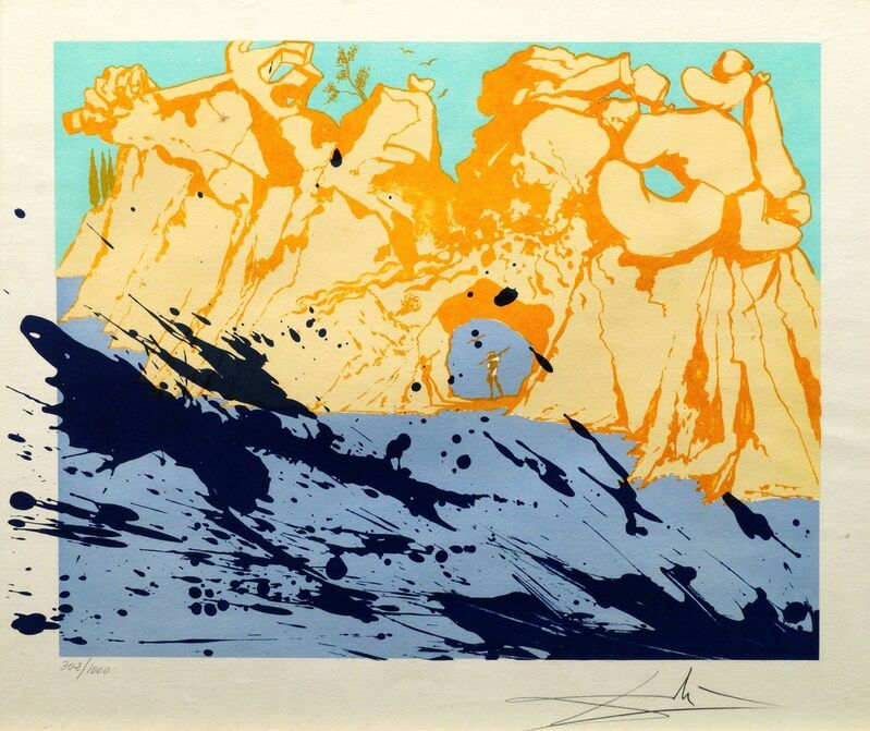 Salvador Dalí, ‘Rocas Sobre el Mar [M&L 1351]’, 1971, Print, Lithograph in colours on wove, Roseberys