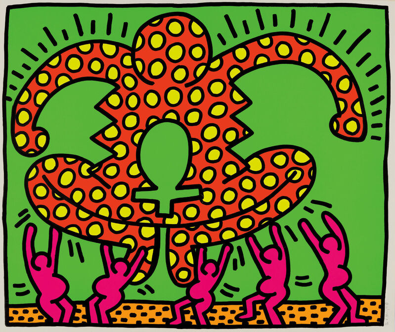 Keith Haring, ‘THE FERTILITY SUITE: ONE PLATE’, 1983, Print, Lithograph on wove, Carroll Art