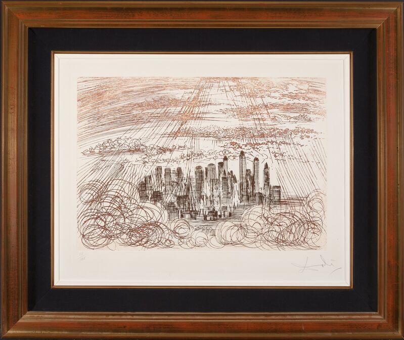 Salvador Dalí, ‘Manhattan, from New York City’, 1964, Print, Engraving in colors on paper, Heritage Auctions