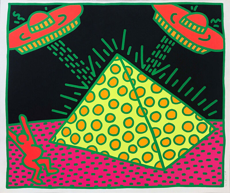 Keith Haring, ‘Untitled (Fertility #2)’, 1983, Print, Silkscreen on paper. From an edition of 100., Gormleys Fine Art