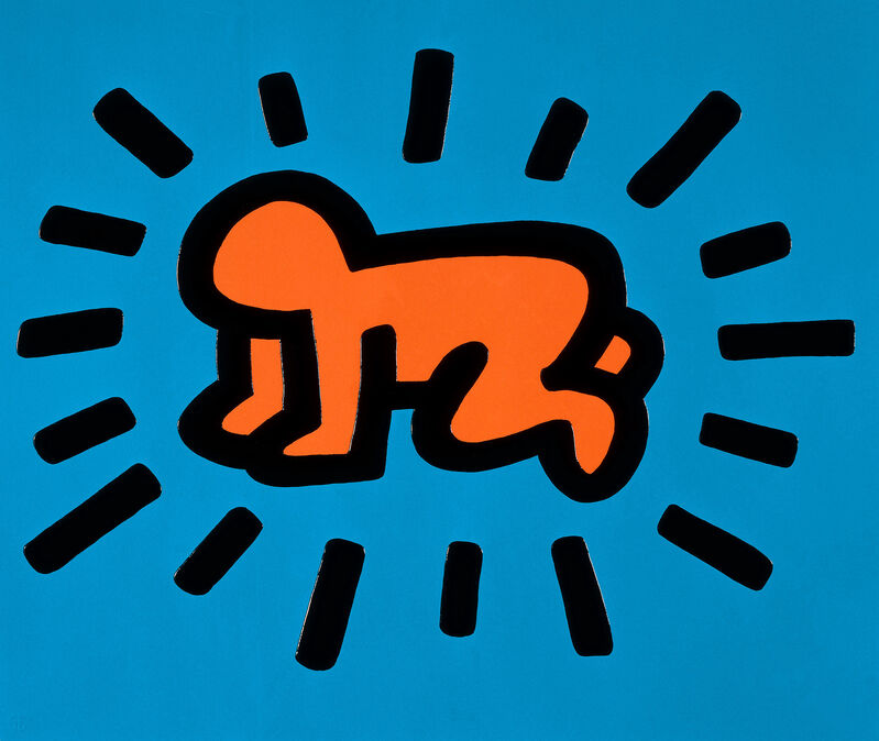 Keith Haring, ‘Radiant Baby’, 1990, Print, Screen print with embossing, Oliver Clatworthy