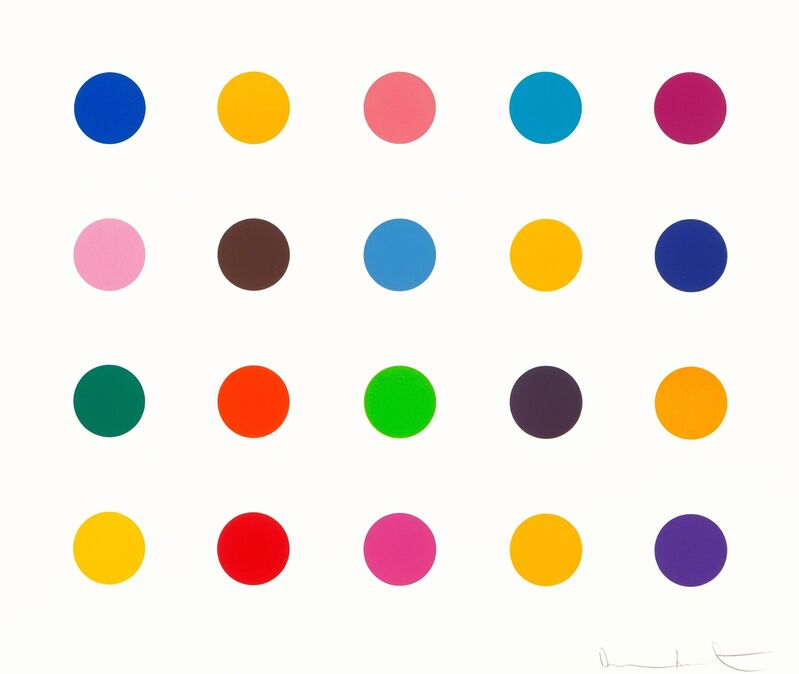 Damien Hirst, ‘Esculetin, from 40 Woodcut Spots’, 2011, Print, Woodcut in colors on wove paper, Heritage Auctions