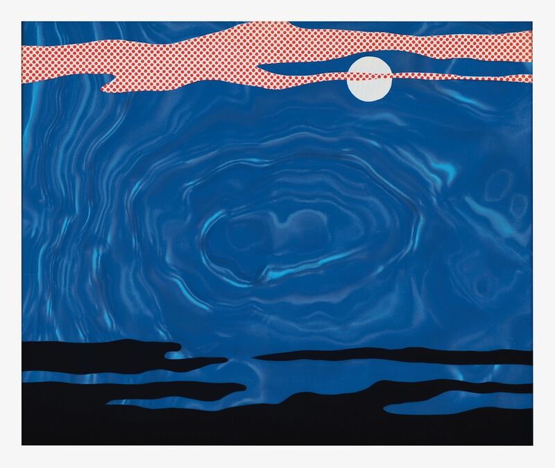 Roy Lichtenstein, ‘Moonscape ’, 1965, Print, Screenprint on Blue Rowlux, Fine Art Mia