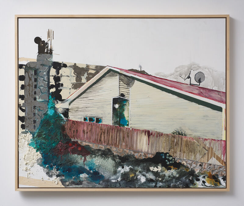 Tamar Roded, ‘Youth Center’, 2020, Painting, Mixed Media on Wood, Litvak Contemporary