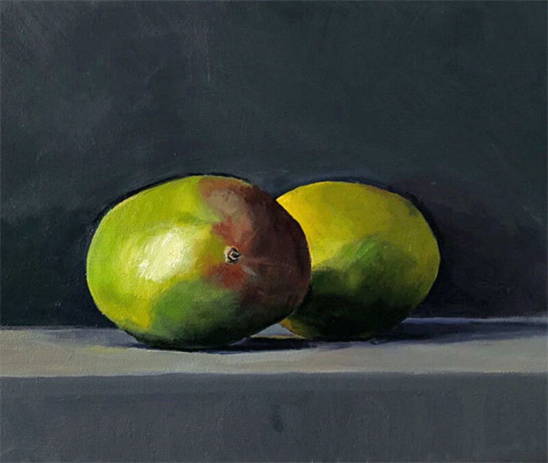 Dan McCleary, ‘Two Mangoes’, 2020, Painting, Oil on canvas, Craig Krull Gallery