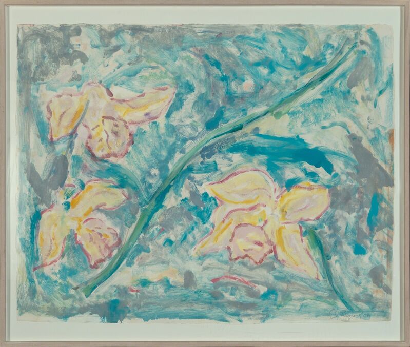Ed Baynard, ‘Daffodils’, 1981, Print, There appears to be no major visible condition issues to note; framed under acrylic.<br>Framed Dimensions 33 X 40 Inches, Heritage Auctions