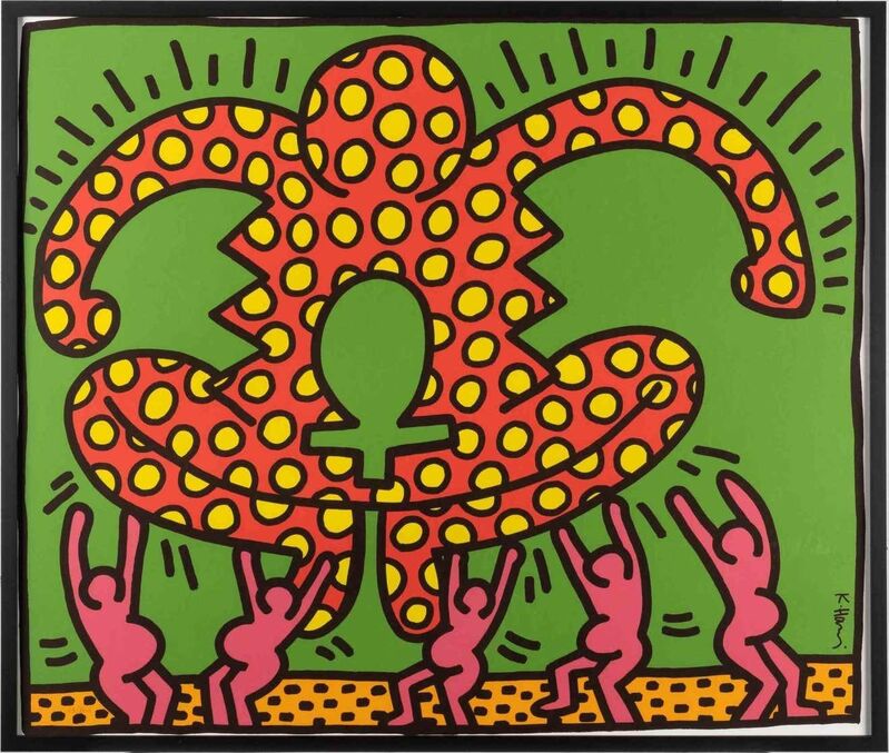 Keith Haring, ‘Untitled IV’, 2000s, Print, Colored lithograph on cardboard, Wallector