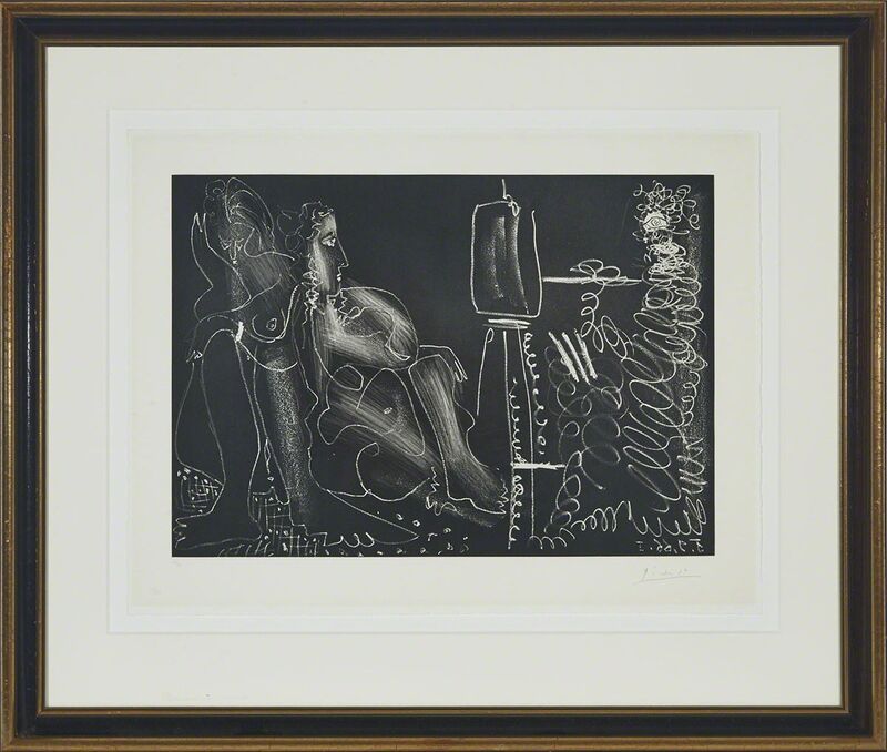 Pablo Picasso, ‘Peintre À Son Chevalet Avec Deux Femmes Nues (Dans L’Atelier)’, 1966, Print, Etching and aquatint on BFK Rives paper, Waddington's
