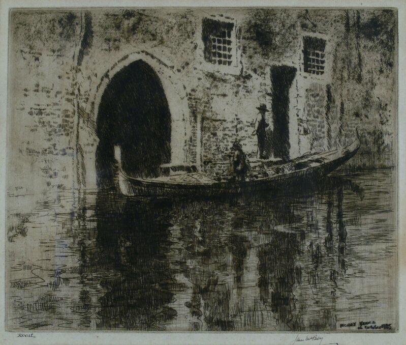 James McBey, ‘The Deserted Palace’, 1928, Print, Etching, Private Collection, NY