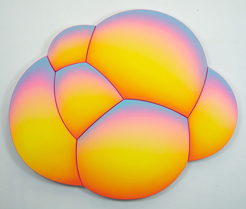 Jan Kaláb, ‘Sunset Bubble’, 2020, Painting, Acrylic on multiple canvases, HOFA Gallery (House of Fine Art)