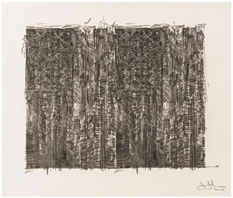 Jasper Johns, ‘Two Flags’, 1970-1972, Print, Lithograph, Gregg Shienbaum Fine Art