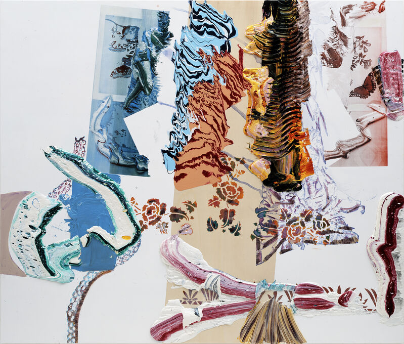 Pia Fries, ‘Palimpsest AQ’, 2005, Painting, Oil and screenprint on wood, Mai 36 Galerie