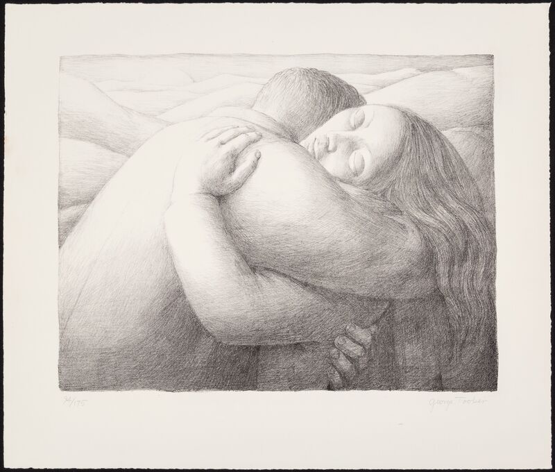 George Tooker, ‘Embrace’, 1982, Print, Lithograph on wove paper, Heritage Auctions
