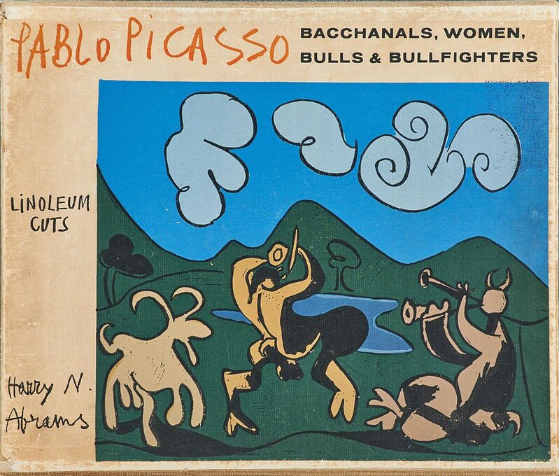 Pablo Picasso, ‘Linoleum Cuts: Bacchanals, Women, Bulls and Bullfighters’, 1962, Print, Forty-five linoleum prints in colors bound in cloth covered book with original slipcase with introduction by Wilhelm Boek, Rago/Wright/LAMA