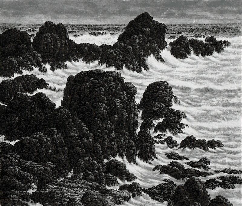 Hsia I-fu, ‘Grand Seascape’, 2003, Painting, Ink on Xuan paper, M. Sutherland Fine Arts