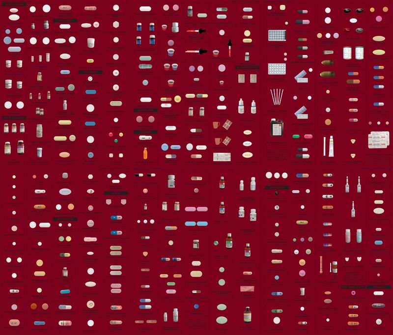 Damien Hirst, ‘New Religion (Wine)’, 2005, Print, Silkscreen on Somerset satin 410gsm. 6 sheets each 100 x 66.7cm, Paul Stolper Gallery