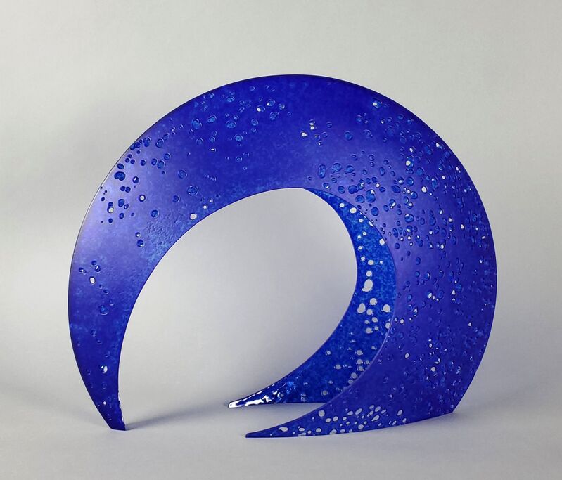 Karen Bexfield, ‘  Cobalt Surge’, 2020, Sculpture, Kiln-Formed Glass, Studio E Gallery