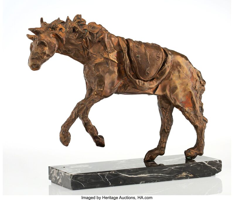Salvador Dalí, ‘Horse saddled with time’, 1981, Sculpture, Bronze, Heritage Auctions