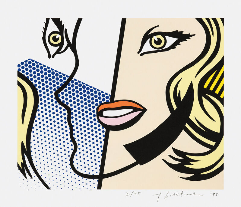 Roy Lichtenstein, ‘Untitled Head (G. 1641, C. 292)’, 1995, Print, Screenprint in colors, on Lanaquarelle Watercolor paper, with full margins., Phillips