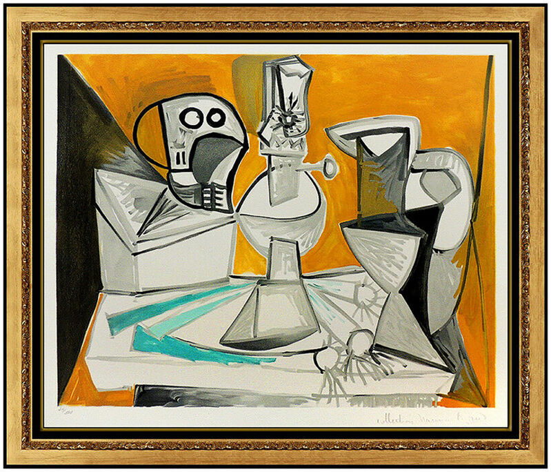 Pablo Picasso, ‘Tete de Morte, Lampe Cruches et Poireaux’, 1982, Reproduction, Color Lithograph, Original Art Broker
