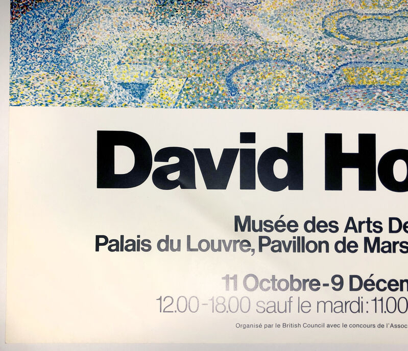David Hockney, ‘Musée des Arts Decoratifs’, 1974, Posters, Offset lithograph on glossy poster stock, Petersburg Press 