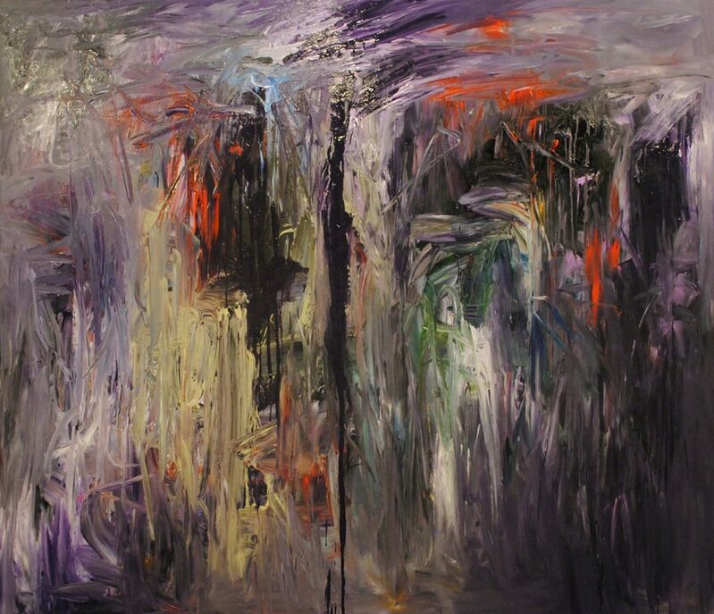 MD Tokon, ‘Purple Rain’, 2015, Painting, Acrylic on Canvas, Isabella Garrucho Fine Art