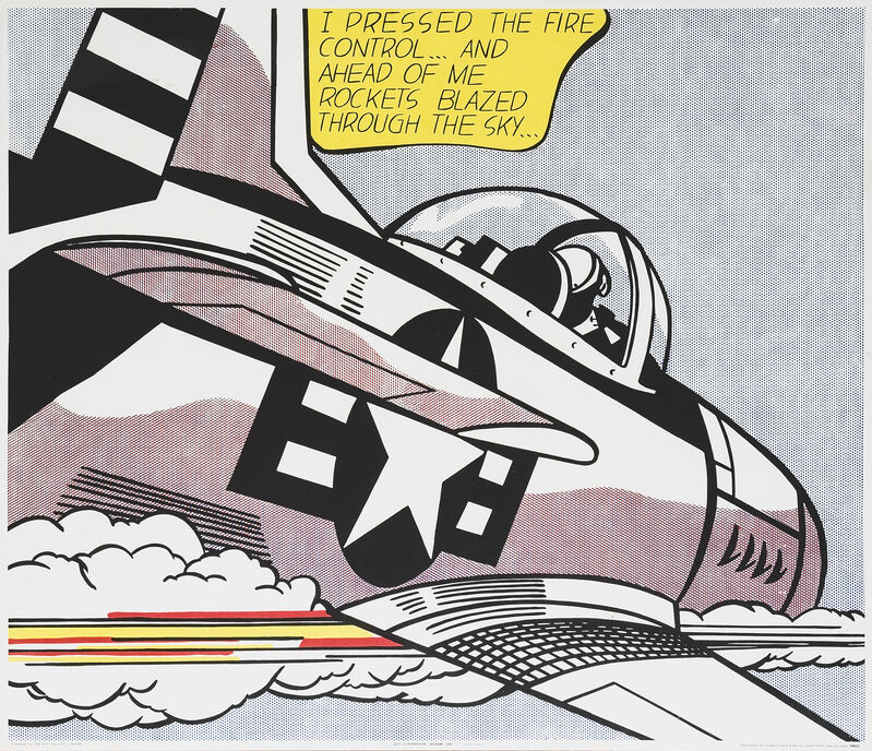 Roy Lichtenstein, ‘Whaam!’, 1963, Print, Diptych, offset lithograph in colours on Huntsman Superwhite Cartridge paper, Tate Ward Auctions