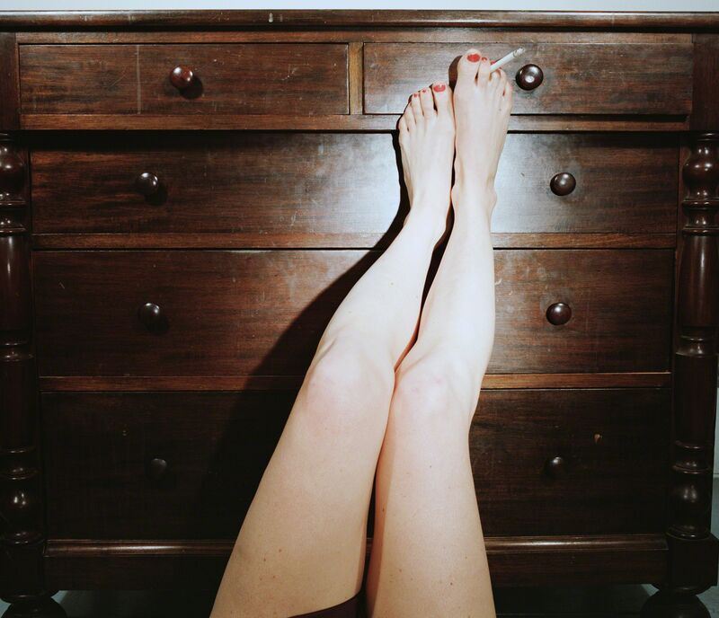 Jo Ann Callis, ‘Legs on Dresser’, ca. 1976-1977, Photography, Archival Pigment Print, ROSEGALLERY