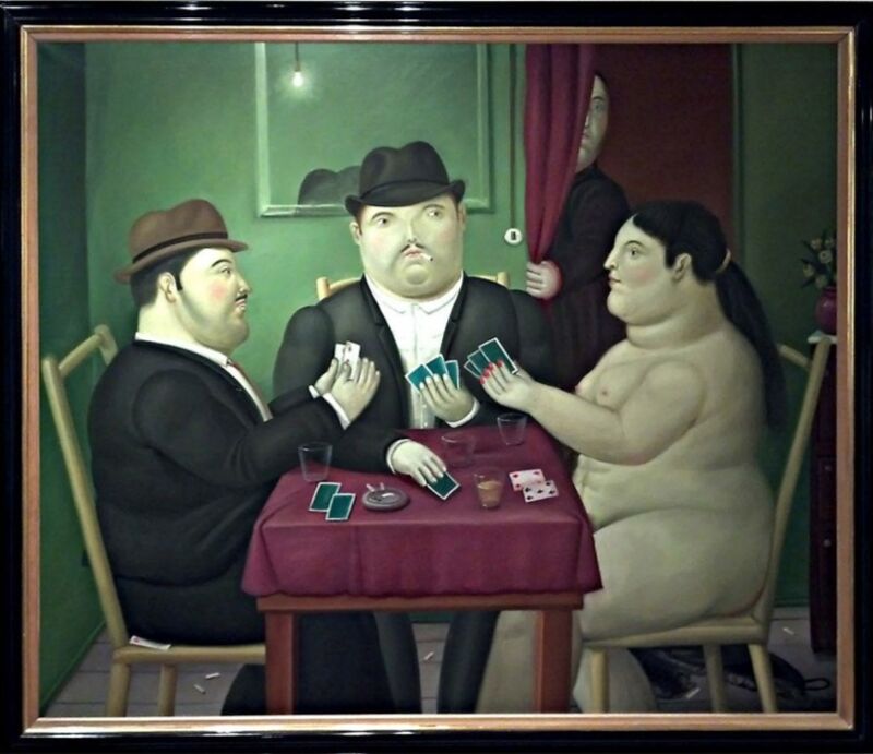 Fernando Botero, ‘Card Players’, 1991, Painting, Oil on canvas, David Benrimon Fine Art