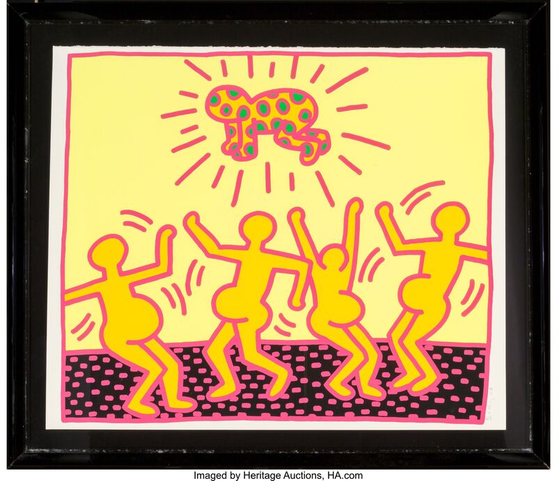Keith Haring, ‘One Plate, from The Fertility Suite’, 1983, Print, Screenprint in colors, Heritage Auctions