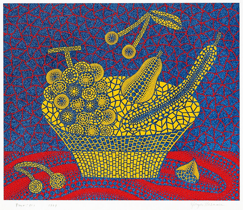 Yayoi Kusama, ‘Fruit Basket (1)’, 1999, Print, Screenprint in colors with lame, on wove paper, Upsilon Gallery