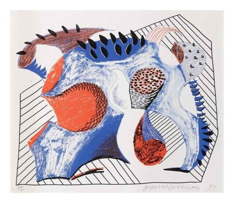 David Hockney, ‘For Joel Wachs’, 1993, Print, Colour Lithograph, Hidden