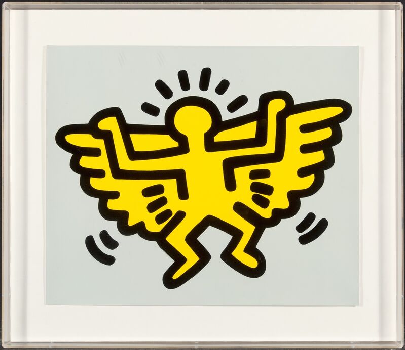Keith Haring, ‘Winged Angel, from Icons’, 1990, Print, Silkscreen in colors with embossing on Arches Cover paper, Heritage Auctions