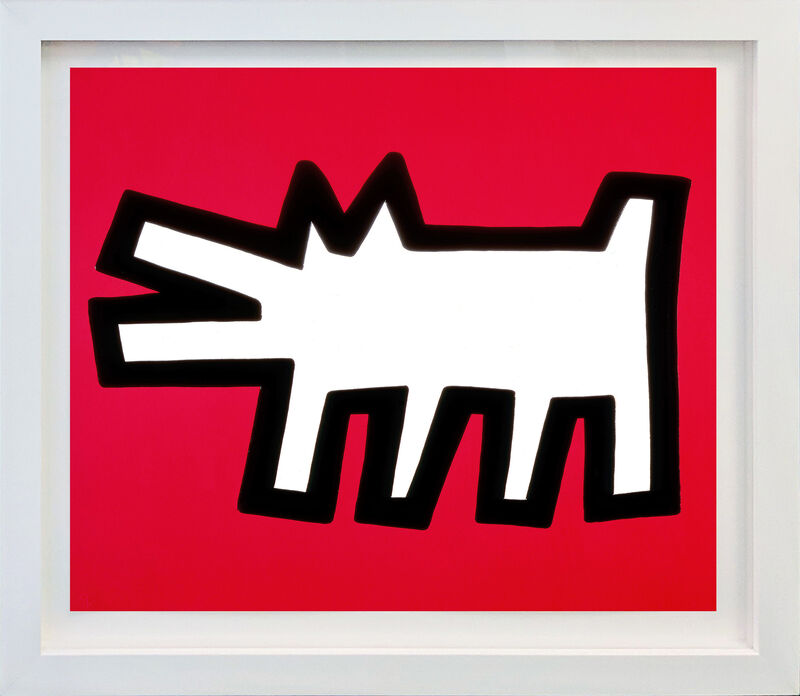 Keith Haring, ‘BARKING DOG (FROM ICON SERIES)’, 1990, Print, SCREENPRINT, Gallery Art