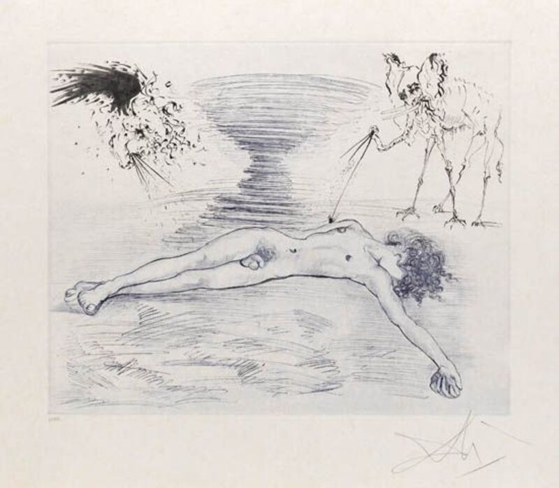 Salvador Dalí, ‘Hypnos’, 1965, Print, Drypoint and aquatint etching on Japon paper., Galerie d'Orsay