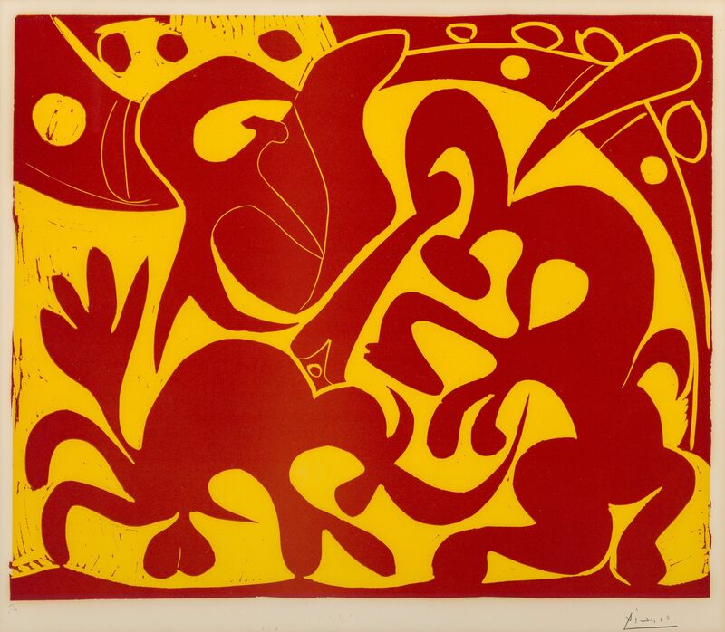 Pablo Picasso, ‘La pique’, 1959, Print, Linocut in colors on heavy cream Arches wove paper, Heritage Auctions