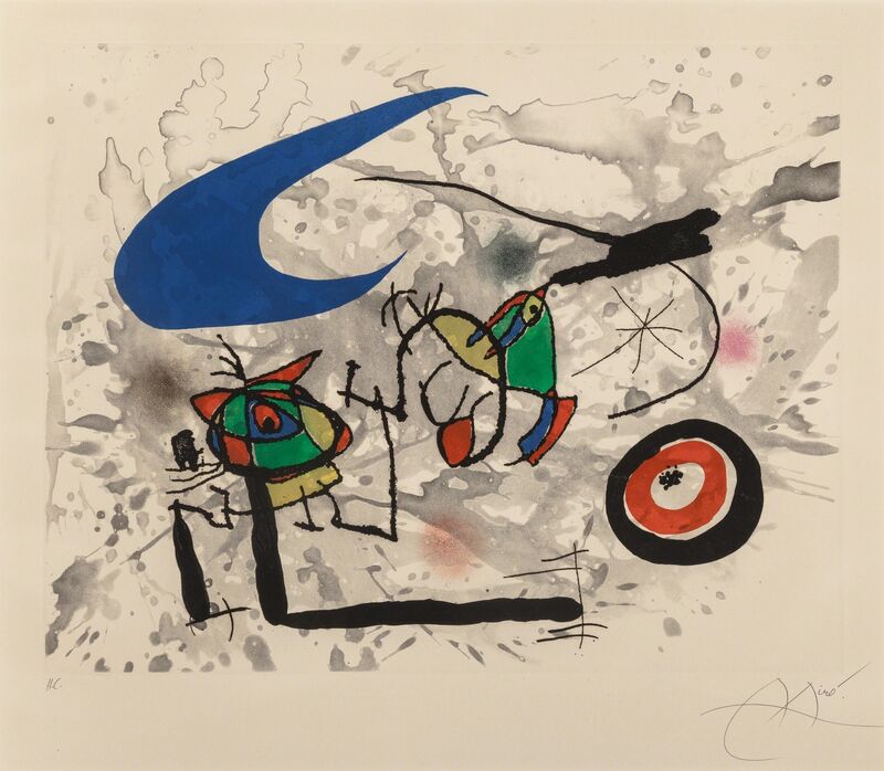 Joan Miró, ‘Pygmées sous la Lune’, 1972, Print, Etching and aquatint in colors on Arches paper, Heritage Auctions