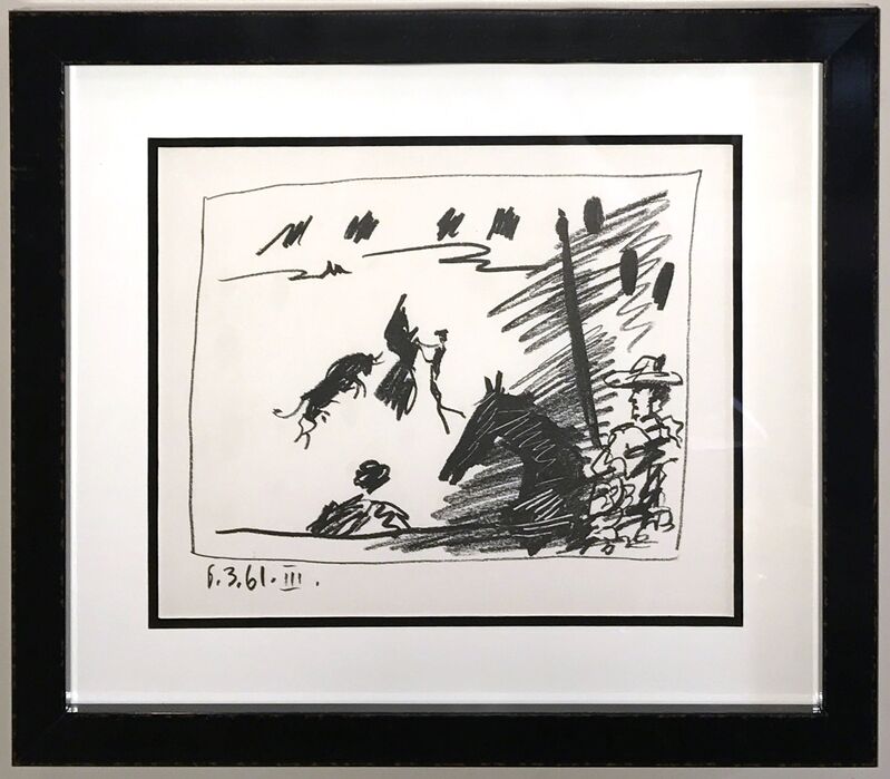 Pablo Picasso, ‘Jeu de la Cape (III), from A Los Toros Avec Picasso’, 1961, Print, Transfer lithograph, Georgetown Frame Shoppe