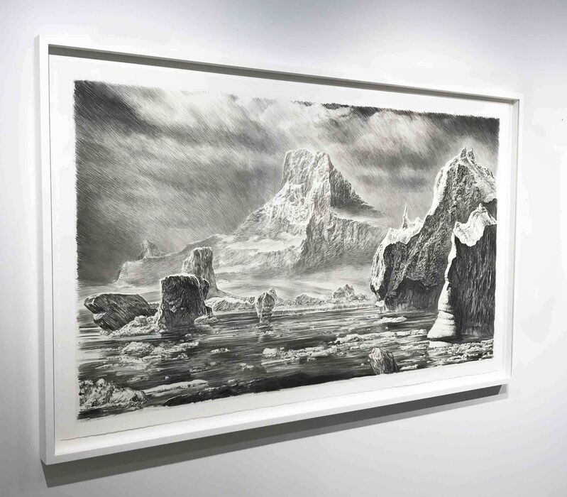 Rick Shaefer, ‘Iceberg I’, 2017, Drawing, Collage or other Work on Paper, Charcoal on vellum, Sears-Peyton Gallery