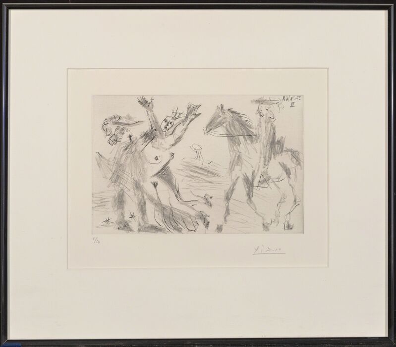 Pablo Picasso, ‘Enlèvement, from Séries 347’, 1968, Print, Drypoint on wove paper, Heritage Auctions