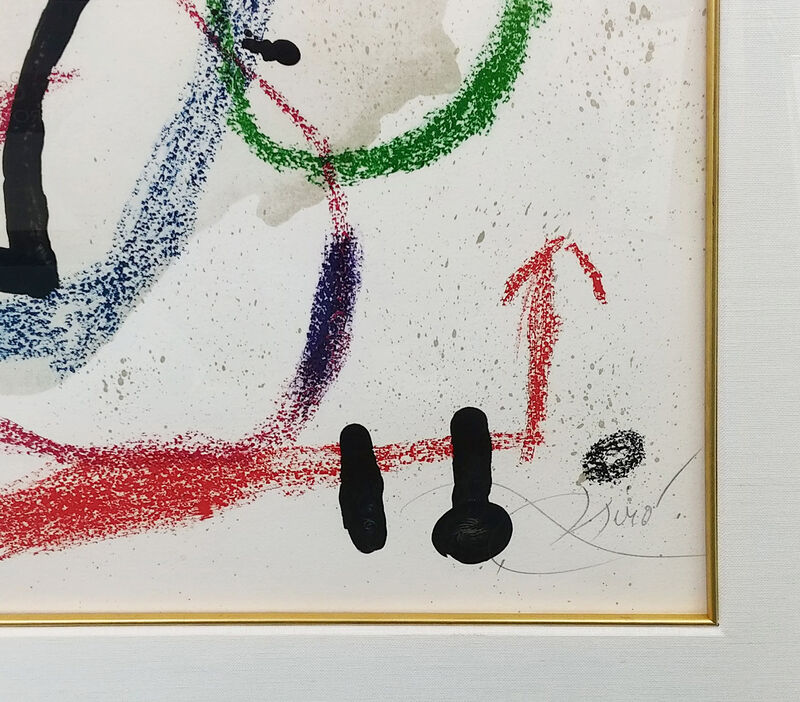 Joan Miró, ‘PL. 9 (FROM MARAVILLAS CON VARIACIONES ACRÓSTICAS EN EL JARDIN DE MIRO)’, 1975, Print, LITHOGRAPH, Gallery Art