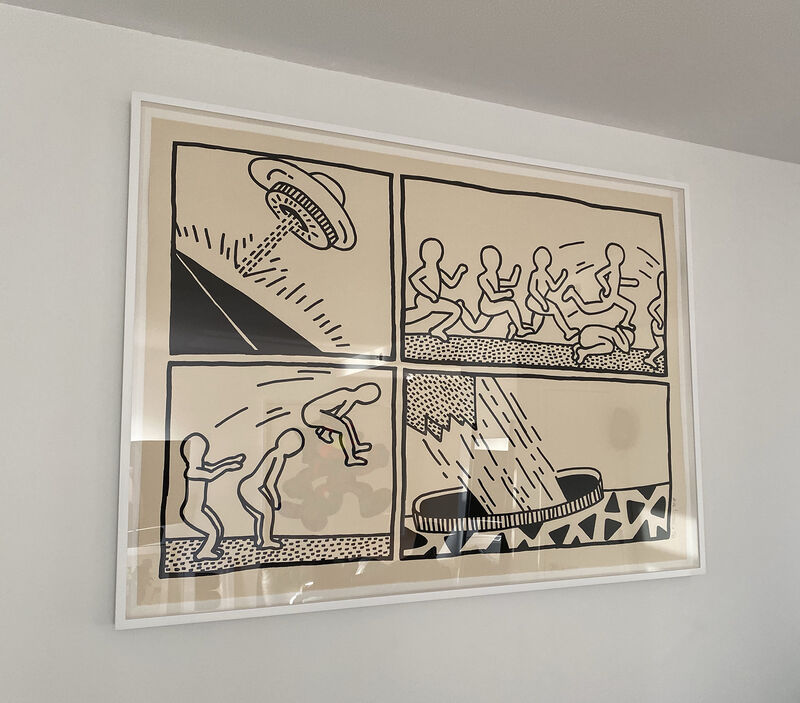 Keith Haring, ‘THE BLUEPRINT DRAWINGS (#3) (L. P. 176)’, 1990, Print, Screenprint, Saguaro Gallery