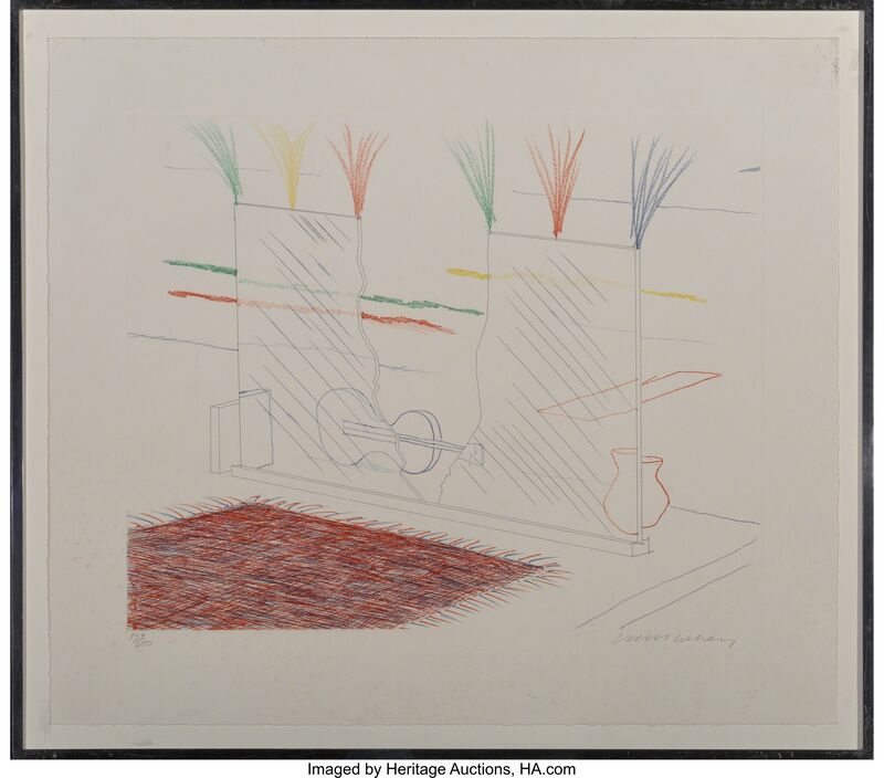 David Hockney, ‘The Blue Guitar (seven works)’, 1976-77, Print, Etchings with aquatint in colors, Heritage Auctions