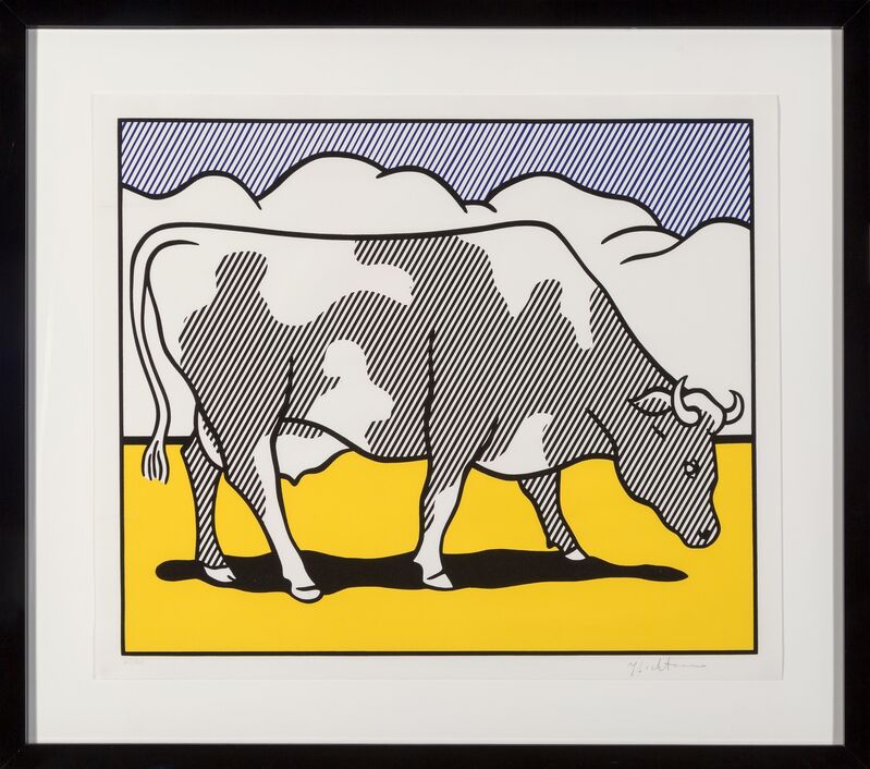 Roy Lichtenstein, ‘Cow Triptych: Cow Going Abstract’, 1982, Print, Screenprint in colors on smooth wove paper, Heritage Auctions