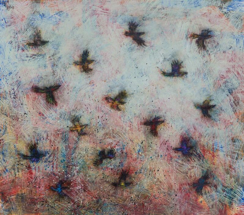 Larry Lewis, ‘Flight Pattern’, Painting, Mixed Media on Canvas, Simard Bilodeau Contemporary